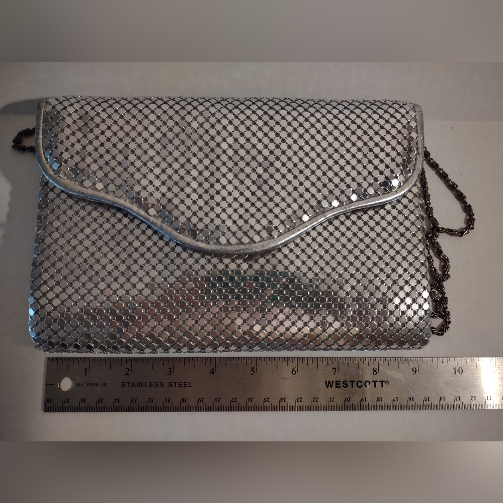 Silver Chain Mail Clutch/Purse Vintage Dovetail